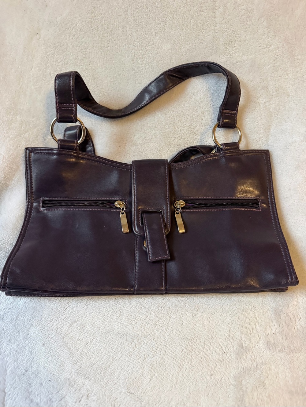 Women’s Leather Shoulder Bag in Dark Brown